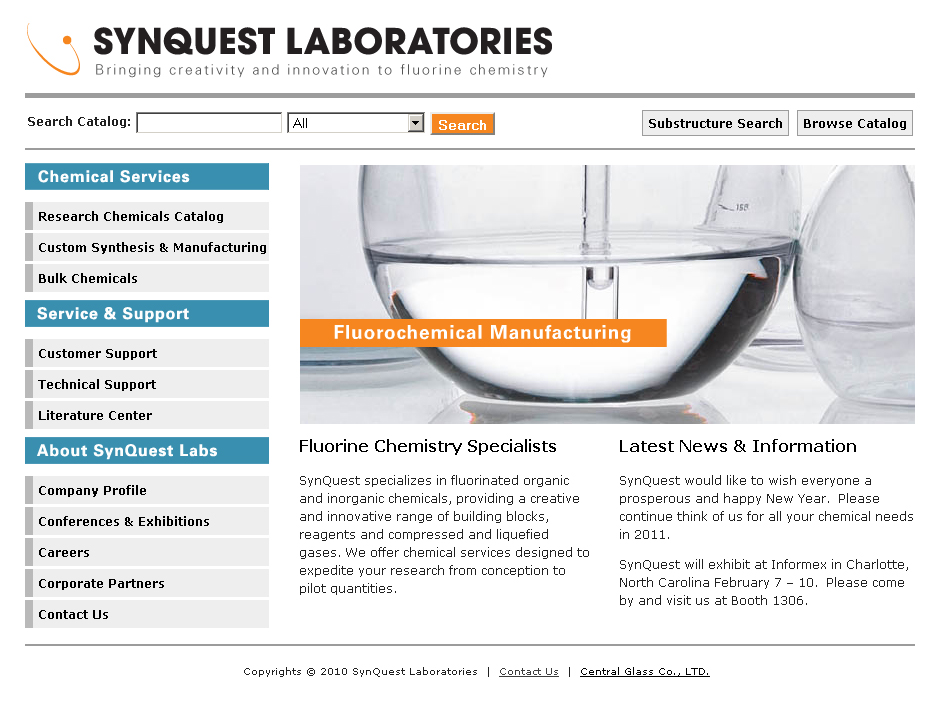 SynQuest Laboratories project screenshot